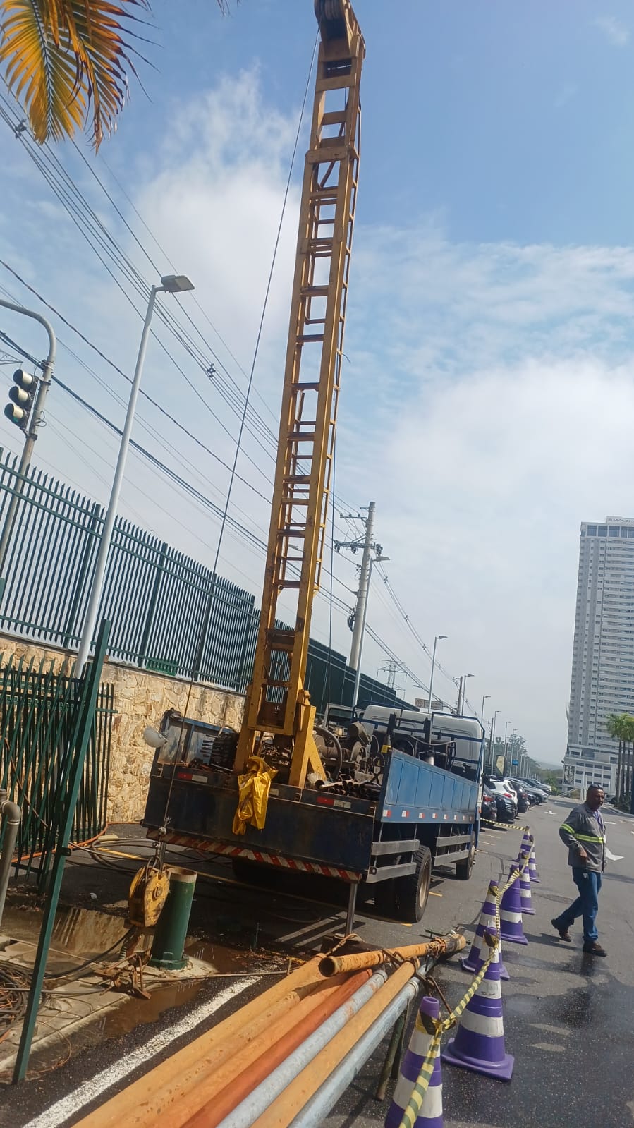Manutenção de sistema de bombeamento de poço realizada pela Techno Água no Shopping Colinas